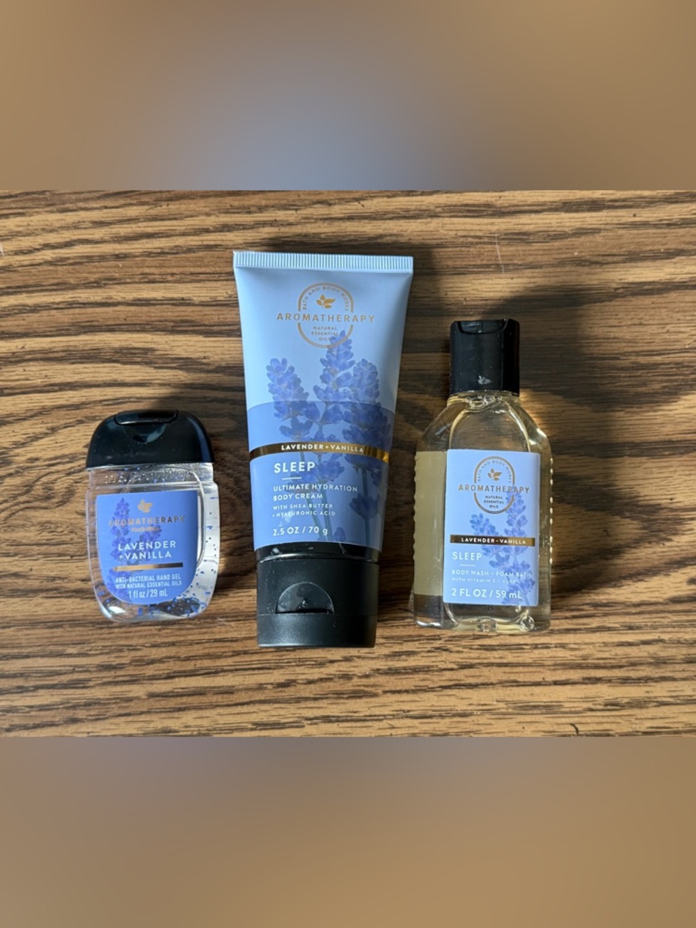 Bath & Body Works Aromatherapy Sleep Lavender Vanilla 3pc Travel Set